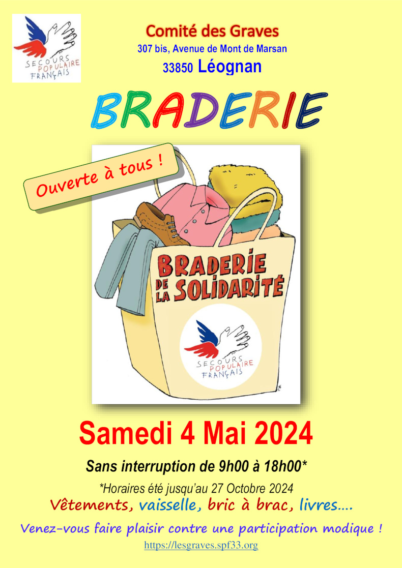 2024 05 04 Braderie Secours Populaire