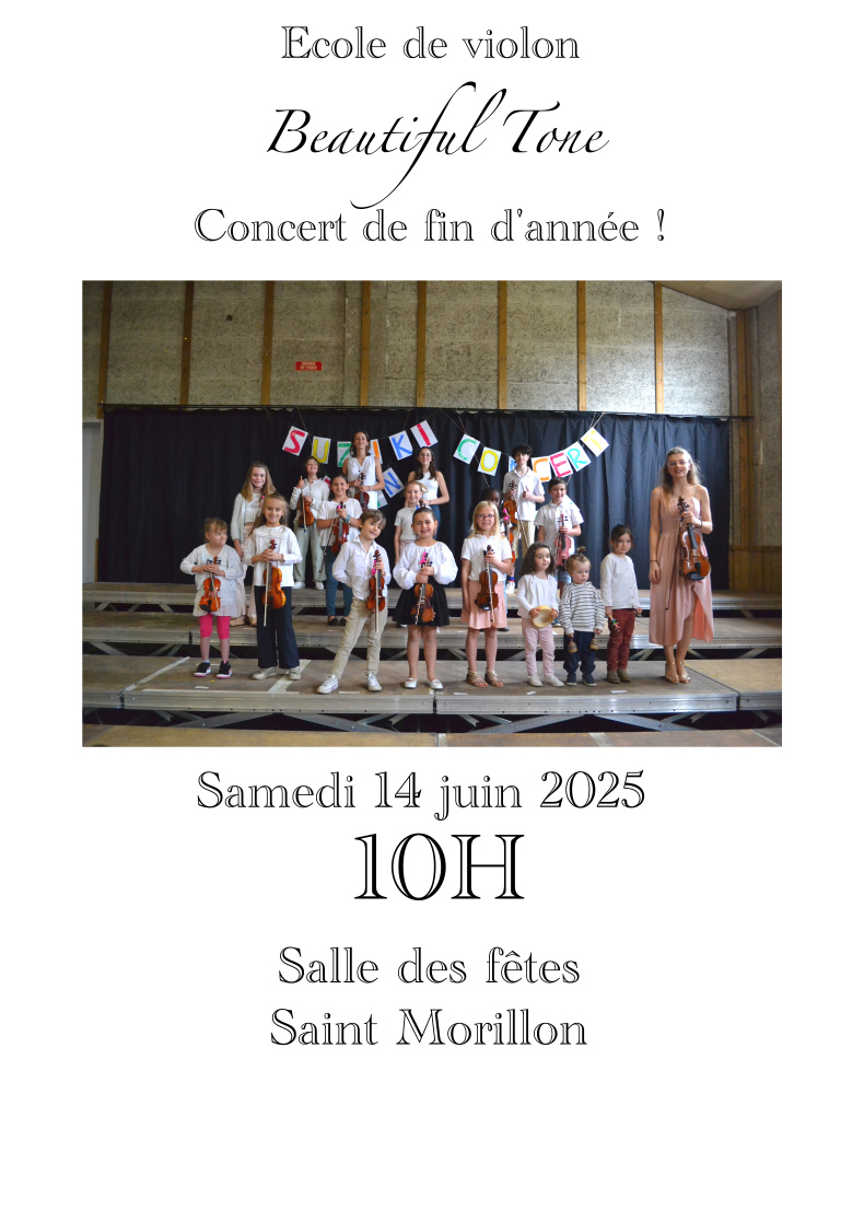 Affiche Concert Beautiful Tone 2025