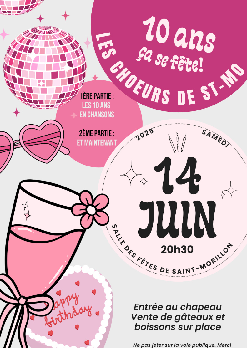 Affiche Concert Les Chœurs de Saint Mo 2025