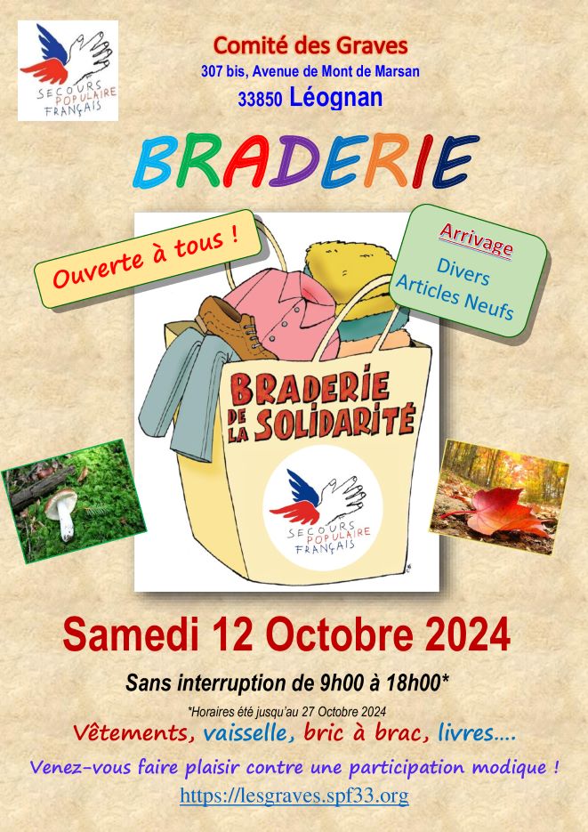 2024 10 12 Braderie Secours Populaire