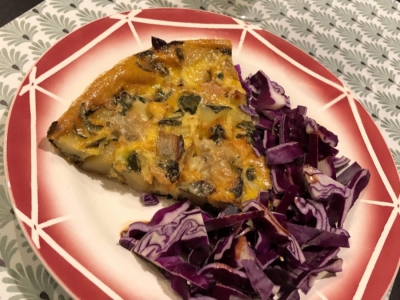 Tortilla blettes - pommes de terre - gorgonzola