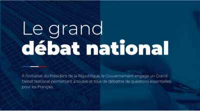 Le grand débat national - Du 15 janvier au 15 mars 2019